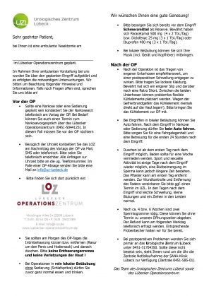 Informationsblatt Lübecker Operationszentrum