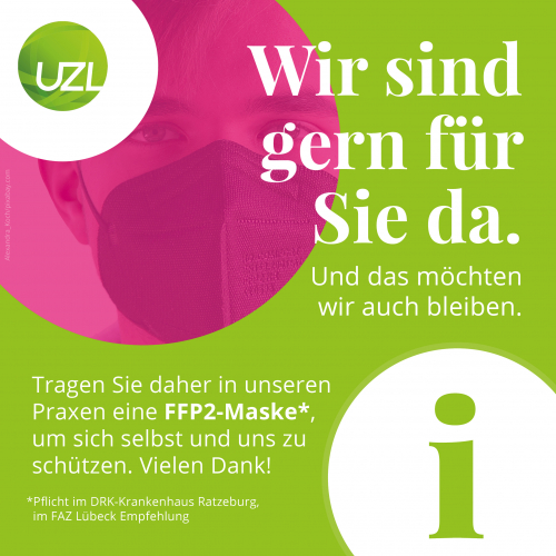 FFP2-Maske in unseren Praxen